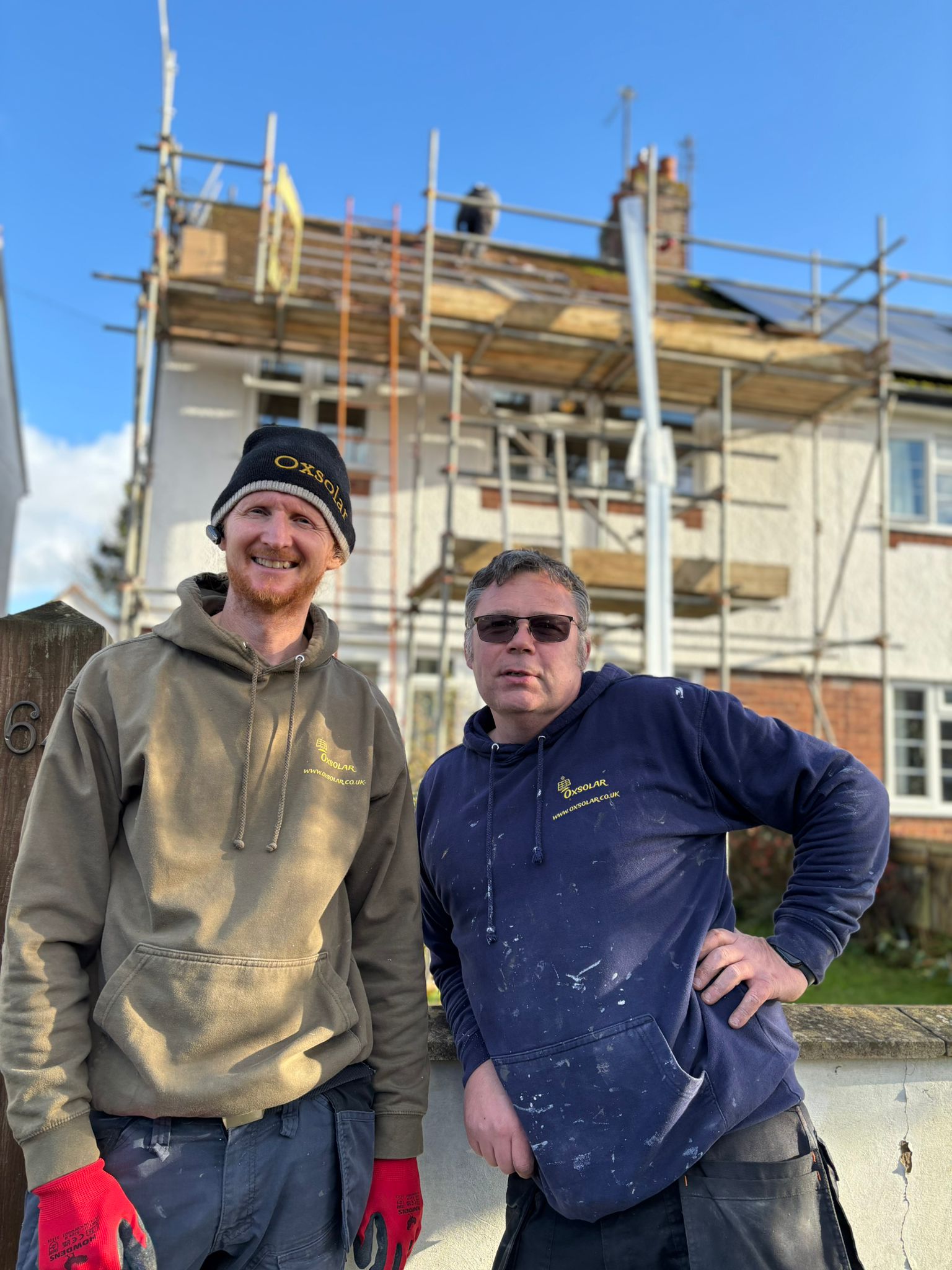 OXSOLAR LTD - founders Giles and Mark